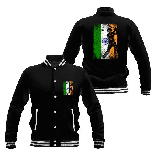 India Flag Indian Cricket Jersey Fan Player Coach Baseball Jackets