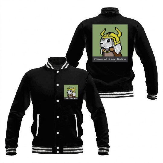 Citizens of Bunny Nation NFT #43 Artwork Baseball Jackets