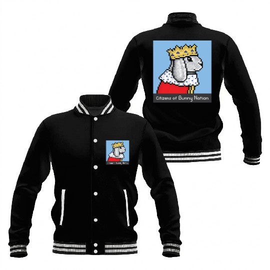 Citizens of Bunny Nation NFT #5 Artwork Baseball Jackets