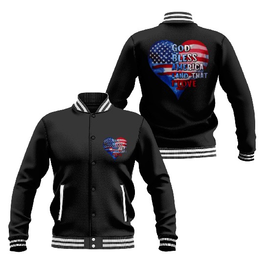 God bless America Land that I love Baseball Jackets
