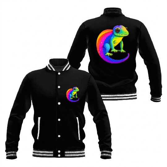 Gay Pride Gecko Baseball Jackets