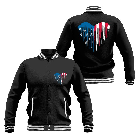 "USA: Land of the Free, Home of the Brave" Baseball Jackets