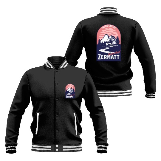Valais Canton Zermatt Switzerland Baseball Jackets
