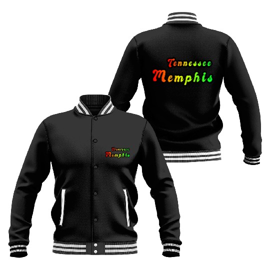 Memphis Tennessee rainbow design Baseball Jackets