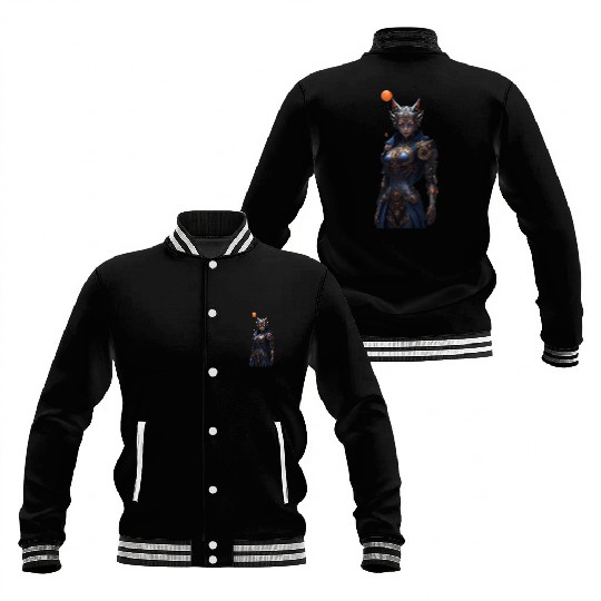 Cyber Hero - Futuristic Warrior Style Baseball Jackets