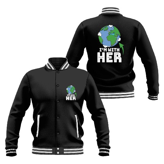 SCIENCE - I'M WITH HER Baseball Jackets