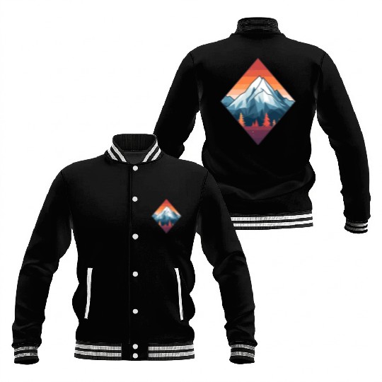 Mountains in Autumn Baseball Jackets