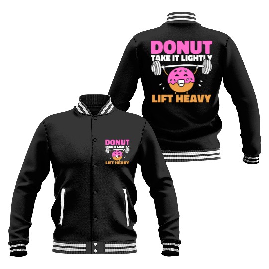 Fitness Donut Donut Gym Baseball Jackets