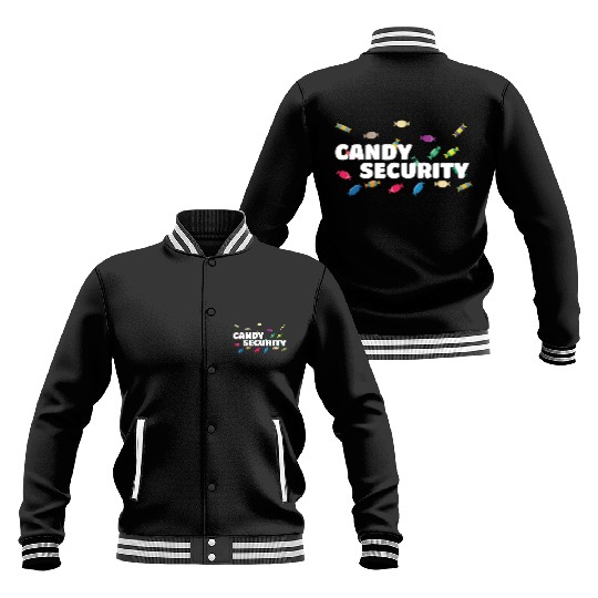 Candy Security Mom Dad Matching Birthday Costume Baseball Jackets