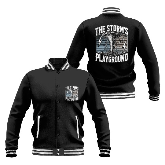 Tornado Chasing Adventures: Embrace Nature's Fury Baseball Jackets