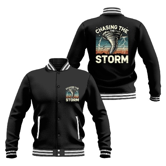 Tornado Chasing Adventures: Embrace Nature's Fury Baseball Jackets