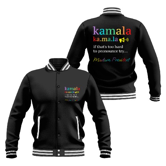 Vote Kamala Removes Nasty Orange Stains detergent Baseball Jackets