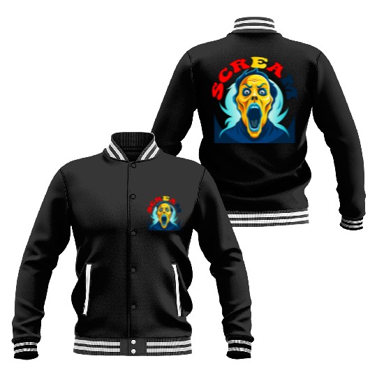 Scream Vintage Halloween Baseball Jackets