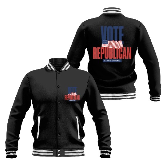 Vote Republican Election 2024 Baseball Jackets design