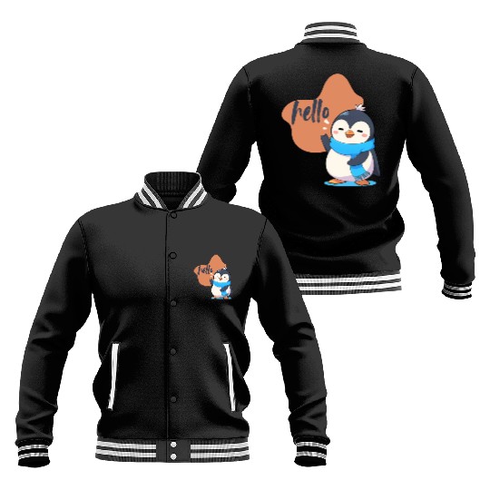 Hello Penguin Baseball Jackets