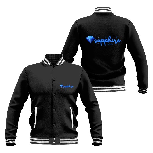 Sapphire gemstone jewel Baseball Jackets