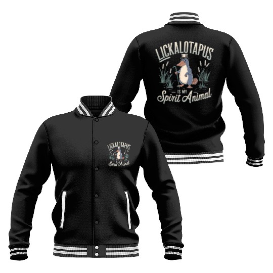 Lickalotopus: The Platypus Spirit Baseball Jackets