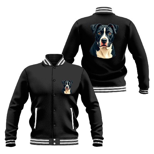 “Pit Bull” – Bold & Beautiful Dogs Baseball Jackets