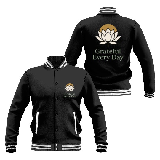Gratitude Mindfulness Positive Affirmation Daily Baseball Jackets