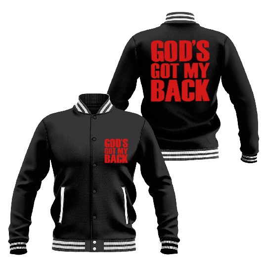 GOD'S GOT MY BACK Baseball Jackets