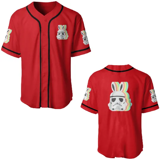 Storm Trooper Easter Baseball Jerseys, Star Wars Easter Baseball Jerseys, Star Wars Disney Baseball Jerseys