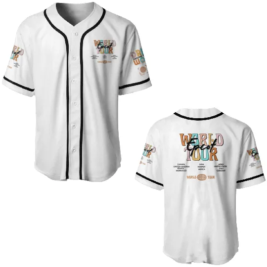 Epcot Drink Around the World Baseball Jerseys, Disney Epcot World Tour Baseball Jerseys
