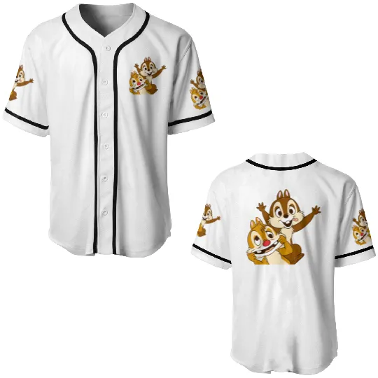 Sweety Chip And Dale Baseball Jerseys, Chip n Dale, Chip And Dale Disney Character Baseball Jerseys, Chip and Dale Characters