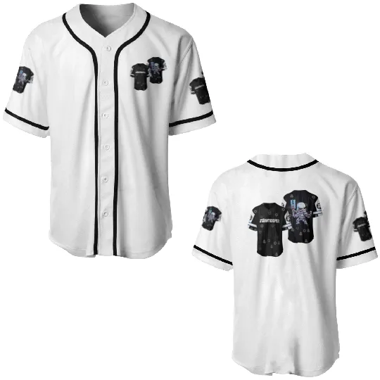 Star Wars Stormtrooper Black White Patterns Disney Baseball Jersey Baseball Jerseys