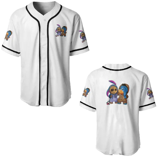 Disney Eeyore and Baby Groot Cute Friends Baseball Jerseys, Eeyore Unisex