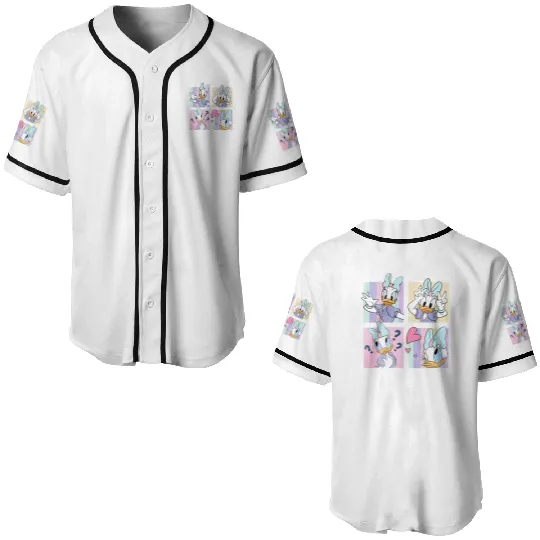 Disney Daisy Duck Baseball Jerseys, Disney Girls Baseball Jerseys