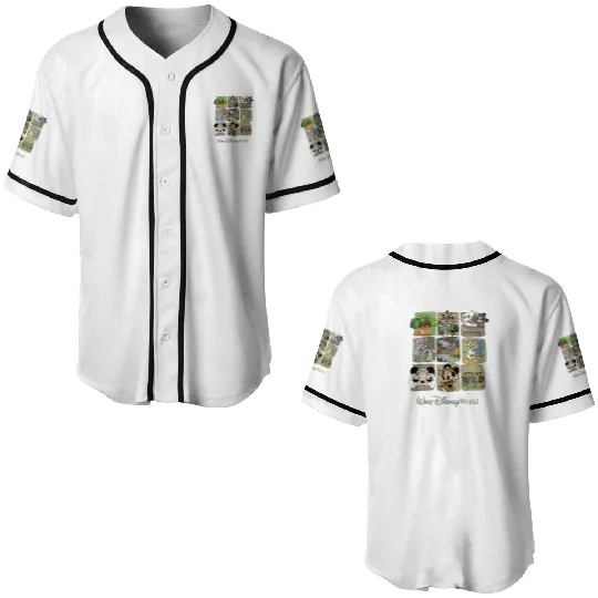 Disney Animal Kingdom Baseball Jerseys, Vintage Animal Kingdom Baseball Jerseys, Mickey Safari Baseball Jerseys