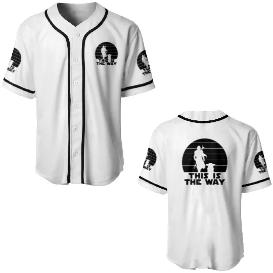 This is the way, Disney Family and couple Baseball Jerseys, disney matching Baseball Jerseys, disney mandalorian  Baseball Jerseys