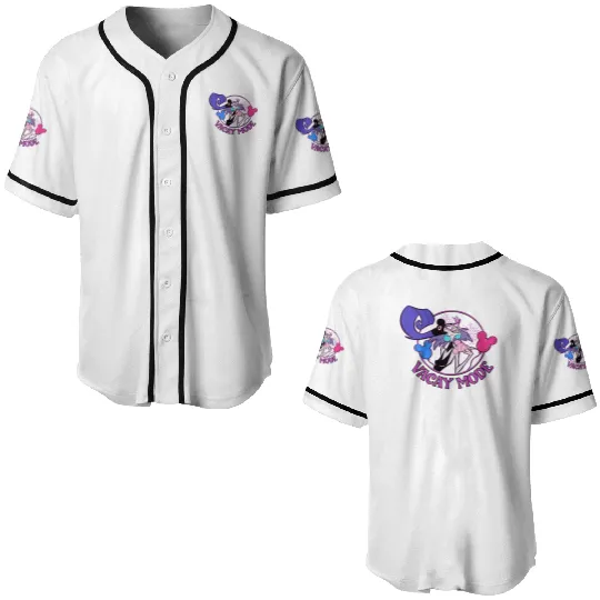 Disney Emperor New Groove Villains Yzma With Mickey Balloon Vacay Mode Retro Baseball Jerseys