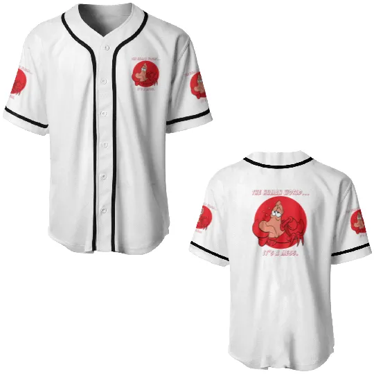 The Human World It's A Mess The Little Mermaid Sebastian Baseball Jerseys, Disney Sebastian Baseball Jerseys