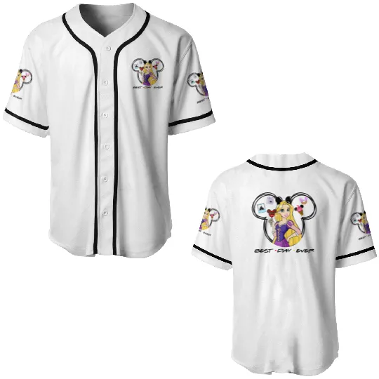 Rapunzel Baseball Jerseys, Best Day Ever Disney Baseball Jerseys, Rapunzel Baseball Jerseys