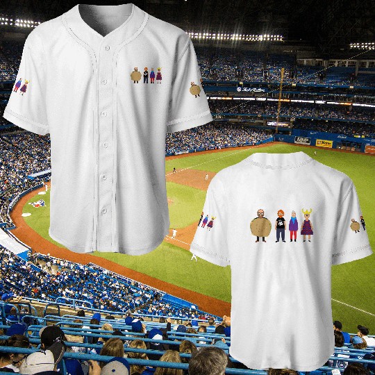 Bobs Burgers Phish by Custeez Baseball Jerseys