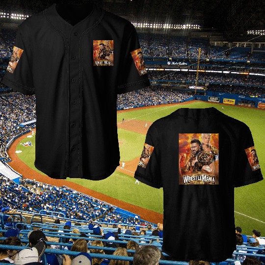 Roman Reigns vs Cody Rhodes Wrestlemania 39 2023 Baseball Jerseys