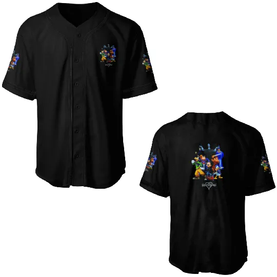 Discover Disney Kingdom Hearts Magical Characters Mash Up Baseball Jerseys