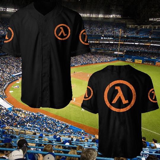 Half Life Lambda Symbol - Half Life Lambda Symbol - Baseball Jerseys