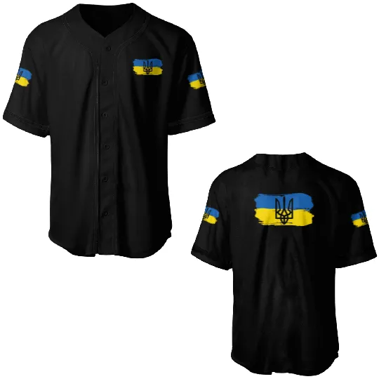 I Stand With Ukraine Baseball Jerseys, Support Ukraine Tees, We Stand With Ukraine