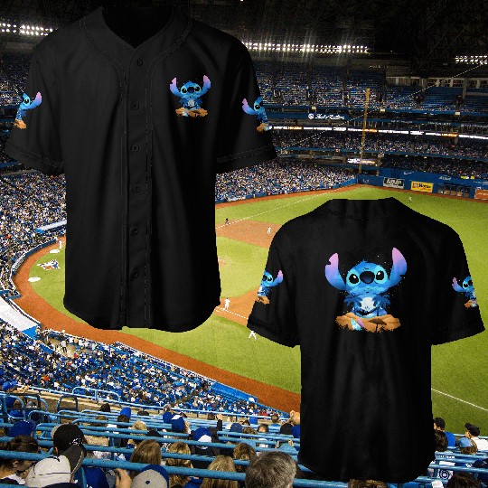 Adorable Stitch Goku Dragon Ball  , Stitch Eras Tour , Stitch Shirt, Disney Land Lilo and Stitch Baseball Jerseys