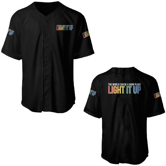 Gay Pride - LGBT Light It Up Baseball Jerseys
