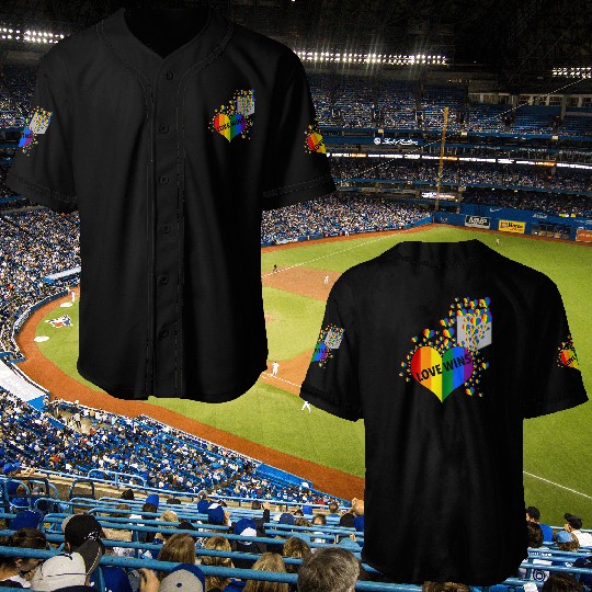 Love Wins Pride LGBTQ Community Pride Month Baseball Jerseys