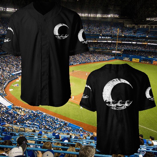 Moon and Ocean Baseball Jerseys