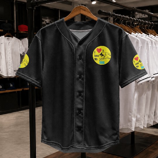i love dog | best design | new best design |popula Baseball Jerseys