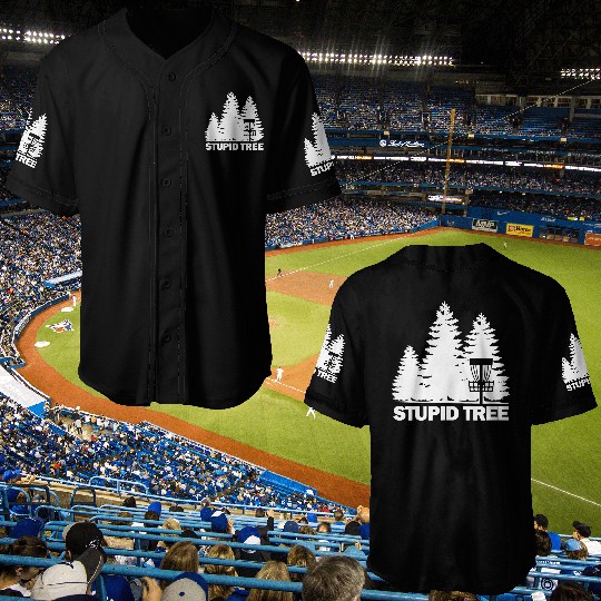 Stupid Tree Disc Golf Fun Frisbee Golf Frolf Baseball Jerseys