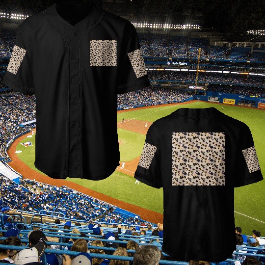Pretty Leopard Animal Print Pattern Baseball Jerseys