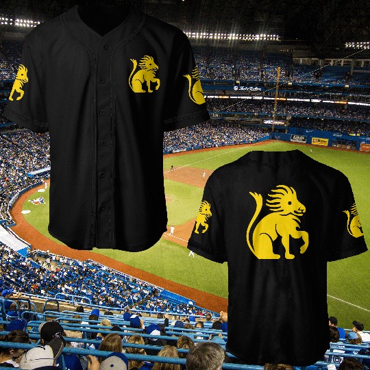 leo zodiac gold lion king Baseball Jerseys