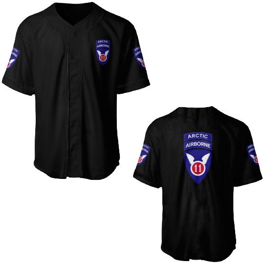 11th Airborne Division w Arctic Tab wo Txt X 300 Baseball Jerseys
