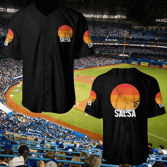 Retro Salsa Dance Baseball Jerseys